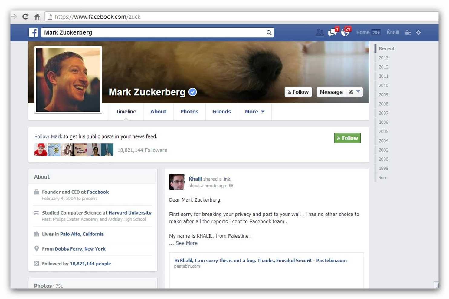 Image result for mark zuckerberg hacked